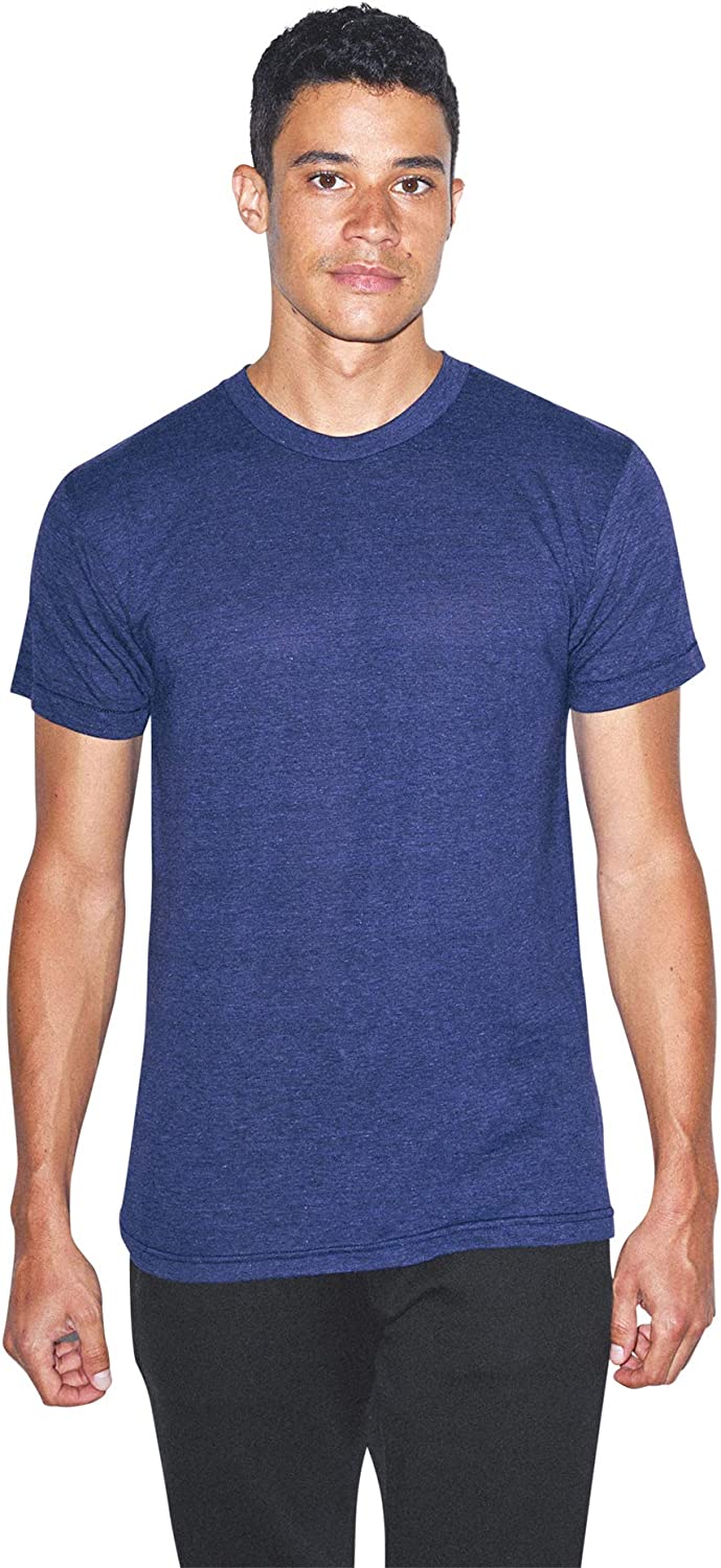American Apparel Tri-Blend Crewneck Short Sleeve Track T-Shirt， 2-Pack - Image 2
